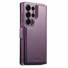 For Samsung Galaxy S25 Ultra 5G CaseNeo Finger Grip Strap MagSafe Leather Phone Case(Purple) - 3