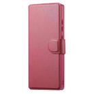 For Samsung Galaxy S25 Ultra 5G CaseNeo Finger Grip Strap MagSafe Leather Phone Case(Red) - 2