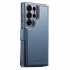 For Samsung Galaxy S25 Ultra 5G CaseNeo Finger Grip Strap MagSafe Leather Phone Case(Blue) - 3