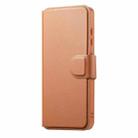 For Samsung Galaxy S25 5G CaseNeo Finger Grip Strap MagSafe Leather Phone Case(Brown) - 2