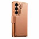 For Samsung Galaxy S25 5G CaseNeo Finger Grip Strap MagSafe Leather Phone Case(Brown) - 3