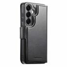 For Samsung Galaxy S25 5G CaseNeo Finger Grip Strap MagSafe Leather Phone Case(Black) - 3