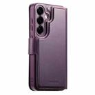 For Samsung Galaxy S25 5G CaseNeo Finger Grip Strap MagSafe Leather Phone Case(Purple) - 3