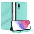 For Samsung Galaxy A02 / M02 Embossed Multi-functional Wallet Retro Leather Phone Case(Mint Green) - 1