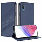 For Samsung Galaxy A02 / M02 Embossed Multi-functional Wallet Retro Leather Phone Case(Dark Blue) - 1