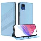 For Samsung Galaxy A03 Core 4G Embossed Multi-functional Wallet Retro Leather Phone Case(Light Blue) - 1