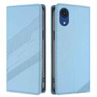 For Samsung Galaxy A03 Core 4G Embossed Multi-functional Wallet Retro Leather Phone Case(Light Blue) - 2