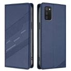 For Samsung Galaxy A03s 164mm Embossed Multi-functional Wallet Retro Leather Phone Case(Dark Blue) - 2