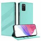 For Samsung Galaxy A03s 166mm Embossed Multi-functional Wallet Retro Leather Phone Case(Mint Green) - 1