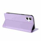 For Samsung Galaxy A06 4G / 5G Embossed Multi-functional Wallet Retro Leather Phone Case(Light Purple) - 3