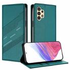 For Samsung Galaxy A13 4G / 5G Embossed Multi-functional Wallet Retro Leather Phone Case(Dark Green) - 1