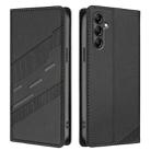 For Samsung Galaxy A15 4G / 5G Embossed Multi-functional Wallet Retro Leather Phone Case(Black) - 2