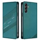 For Samsung Galaxy A15 4G / 5G Embossed Multi-functional Wallet Retro Leather Phone Case(Dark Green) - 2