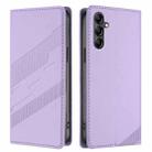 For Samsung Galaxy A15 4G / 5G Embossed Multi-functional Wallet Retro Leather Phone Case(Light Purple) - 2
