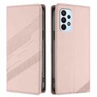 For Samsung Galaxy A23 4G / 5G Embossed Multi-functional Wallet Retro Leather Phone Case(Pink) - 2