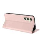 For Samsung Galaxy A24 4G Global Embossed Multi-functional Wallet Retro Leather Phone Case(Pink) - 3