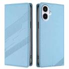 For Samsung Galaxy A25e / A25 5G JP Embossed Multi-functional Wallet Retro Leather Phone Case(Light Blue) - 2