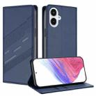 For Samsung Galaxy A25e / A25 5G JP Embossed Multi-functional Wallet Retro Leather Phone Case(Dark Blue) - 1