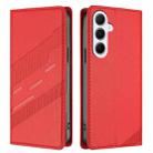 For Samsung Galaxy A26 Global Embossed Multi-functional Wallet Retro Leather Phone Case(Red) - 2