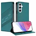 For Samsung Galaxy A26 Global Embossed Multi-functional Wallet Retro Leather Phone Case(Dark Green) - 1