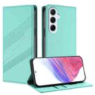 For Samsung Galaxy A26 Global Embossed Multi-functional Wallet Retro Leather Phone Case(Mint Green) - 1