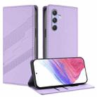 For Samsung Galaxy A54 4G Embossed Multi-functional Wallet Retro Leather Phone Case(Light Purple) - 1