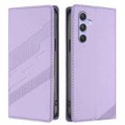 For Samsung Galaxy A54 4G Embossed Multi-functional Wallet Retro Leather Phone Case(Light Purple) - 2