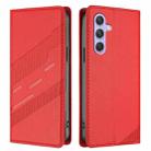 For Samsung Galaxy A55 5G Global Embossed Multi-functional Wallet Retro Leather Phone Case(Red) - 2
