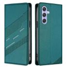 For Samsung Galaxy A55 5G Global Embossed Multi-functional Wallet Retro Leather Phone Case(Dark Green) - 2