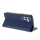 For Samsung Galaxy A55 5G Global Embossed Multi-functional Wallet Retro Leather Phone Case(Dark Blue) - 3