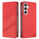 For Samsung Galaxy A56 Global Embossed Multi-functional Wallet Retro Leather Phone Case(Red) - 2