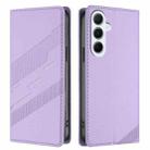 For Samsung Galaxy A56 Global Embossed Multi-functional Wallet Retro Leather Phone Case(Light Purple) - 2