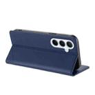 For Samsung Galaxy A56 Global Embossed Multi-functional Wallet Retro Leather Phone Case(Dark Blue) - 3