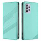 For Samsung Galaxy A72 Embossed Multi-functional Wallet Retro Leather Phone Case(Mint Green) - 2