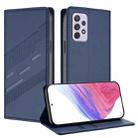 For Samsung Galaxy A72 Embossed Multi-functional Wallet Retro Leather Phone Case(Dark Blue) - 1