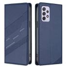 For Samsung Galaxy A72 Embossed Multi-functional Wallet Retro Leather Phone Case(Dark Blue) - 2