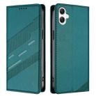 For Samsung Galaxy A07 4G Embossed Multi-functional Wallet Retro Leather Phone Case(Dark Green) - 2