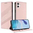 For Samsung Galaxy A07 4G Embossed Multi-functional Wallet Retro Leather Phone Case(Pink) - 1