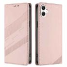 For Samsung Galaxy A07 4G Embossed Multi-functional Wallet Retro Leather Phone Case(Pink) - 2
