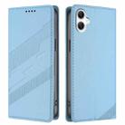 For Samsung Galaxy A07 4G Embossed Multi-functional Wallet Retro Leather Phone Case(Light Blue) - 2