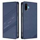 For Samsung Galaxy F06 5G / M06 5G Embossed Multi-functional Wallet Retro Leather Phone Case(Dark Blue) - 2