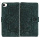 For iPhone 7 / 8 / SE 2022 Mandala Embossed Retro Frosted Leather Phone Case(Green) - 1