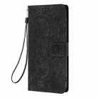 For iPhone 7 / 8 / SE 2022 Mandala Embossed Retro Frosted Leather Phone Case(Black) - 2