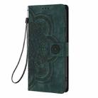 For iPhone 11 Pro Max Mandala Embossed Retro Frosted Leather Phone Case(Green) - 2