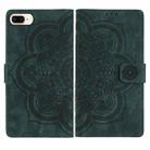 For iPhone 7 Plus / 8 Plus Mandala Embossed Retro Frosted Leather Phone Case(Green) - 1