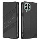 For Samsung Galaxy M33 5G Global Embossed Multi-functional Wallet Retro Leather Phone Case(Black) - 2