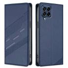 For Samsung Galaxy M53 5G Embossed Multi-functional Wallet Retro Leather Phone Case(Dark Blue) - 2
