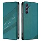For Samsung Galaxy M54 5G Global Embossed Multi-functional Wallet Retro Leather Phone Case(Dark Green) - 2