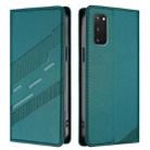 For Samsung Galaxy S20 FE 4G / 5G Embossed Multi-functional Wallet Retro Leather Phone Case(Dark Green) - 2