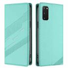 For Samsung Galaxy S20 FE 4G / 5G Embossed Multi-functional Wallet Retro Leather Phone Case(Mint Green) - 2